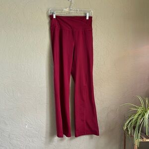 Body‎ glove, maroon size medium stretchy wide leg athletic pant